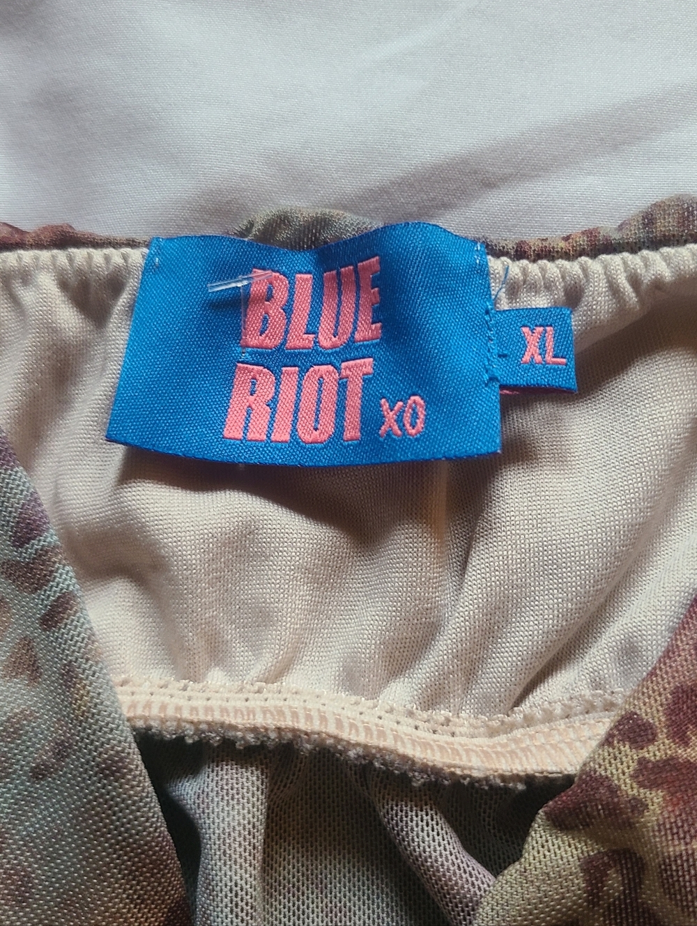 Blue Riot Brown Animal Print Ruffle Camisole - Picture 2 of 4